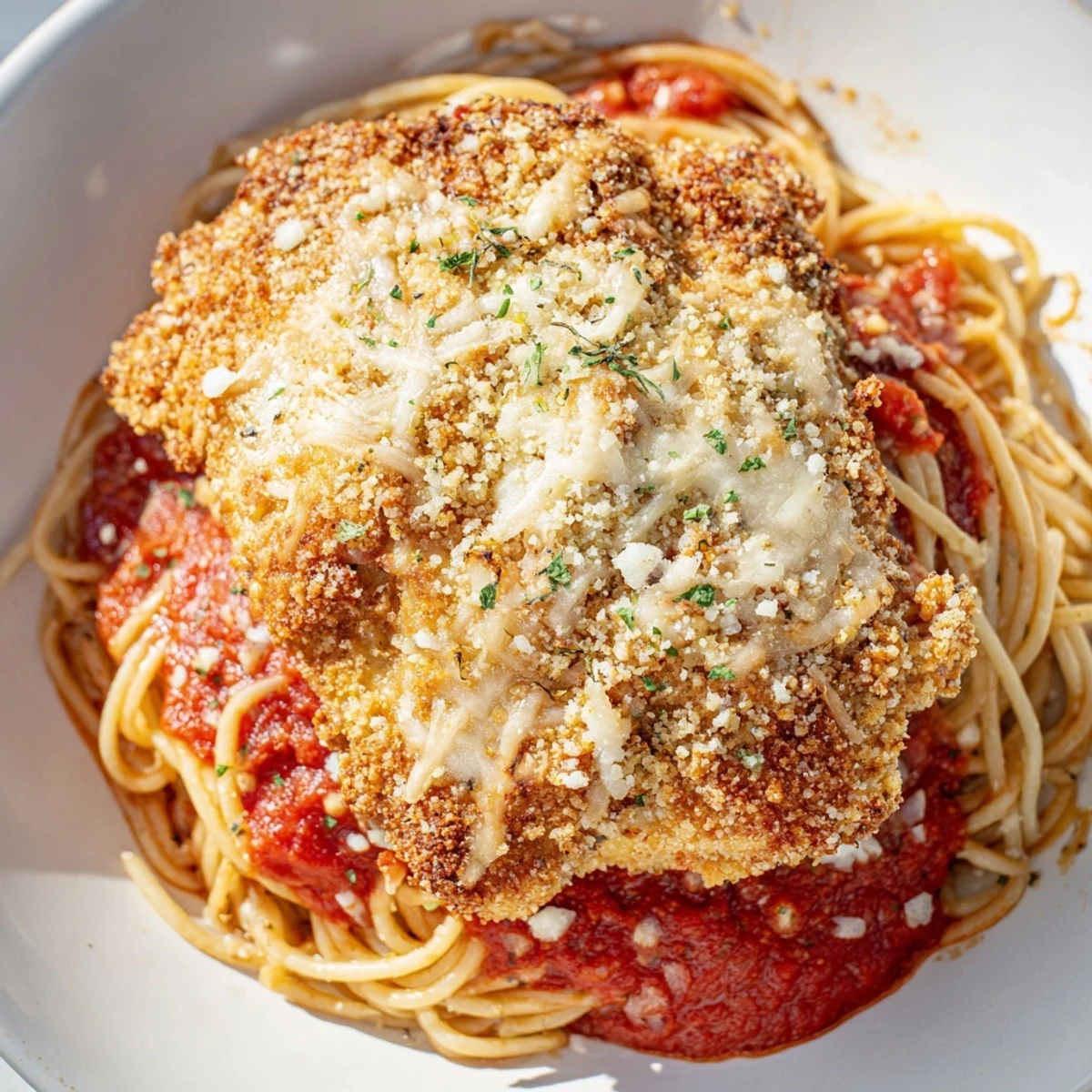 Chicken Parmesan with Spaghetti