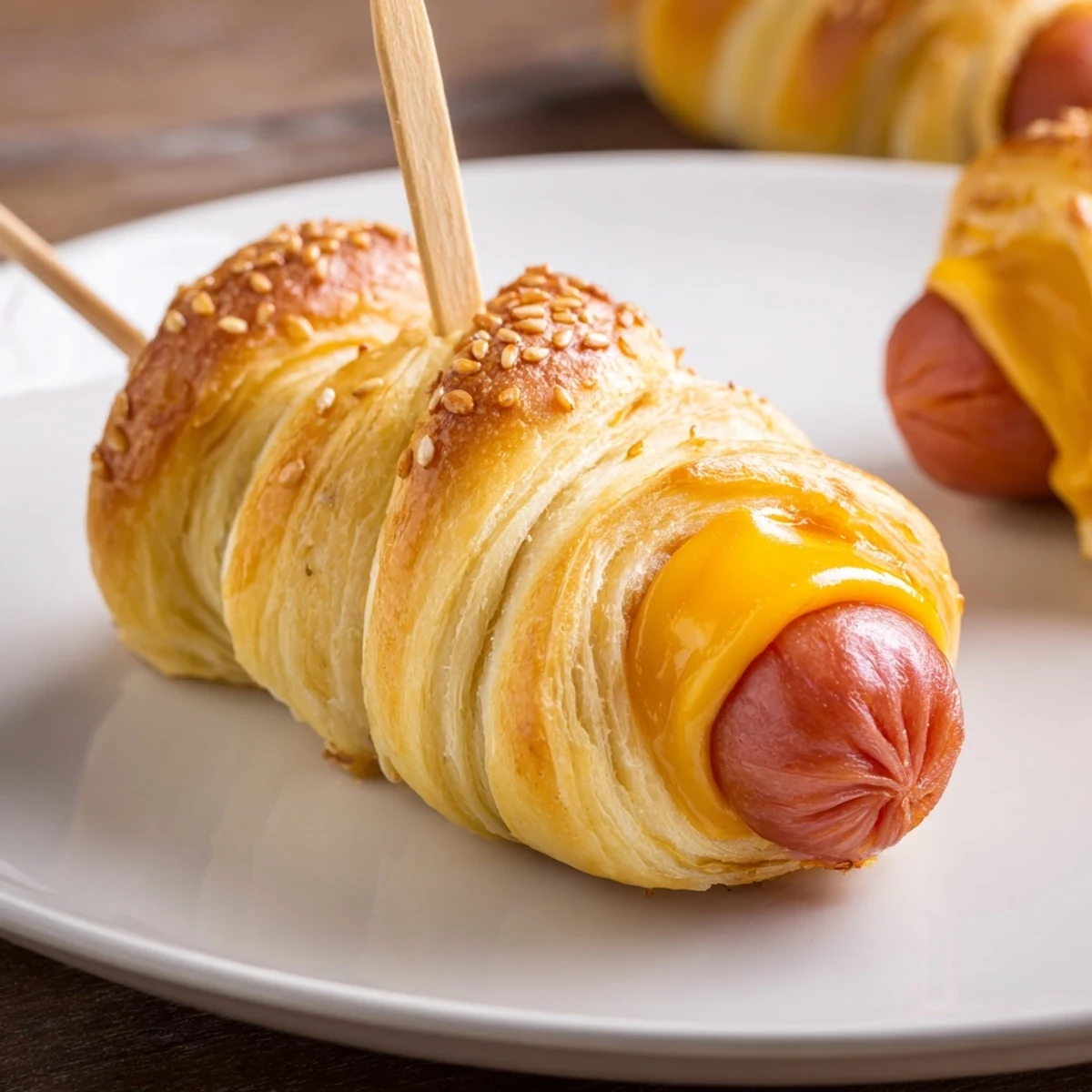 Warm Firecracker Hot Dogs Recipe served with ketchup and mustard for dipping.