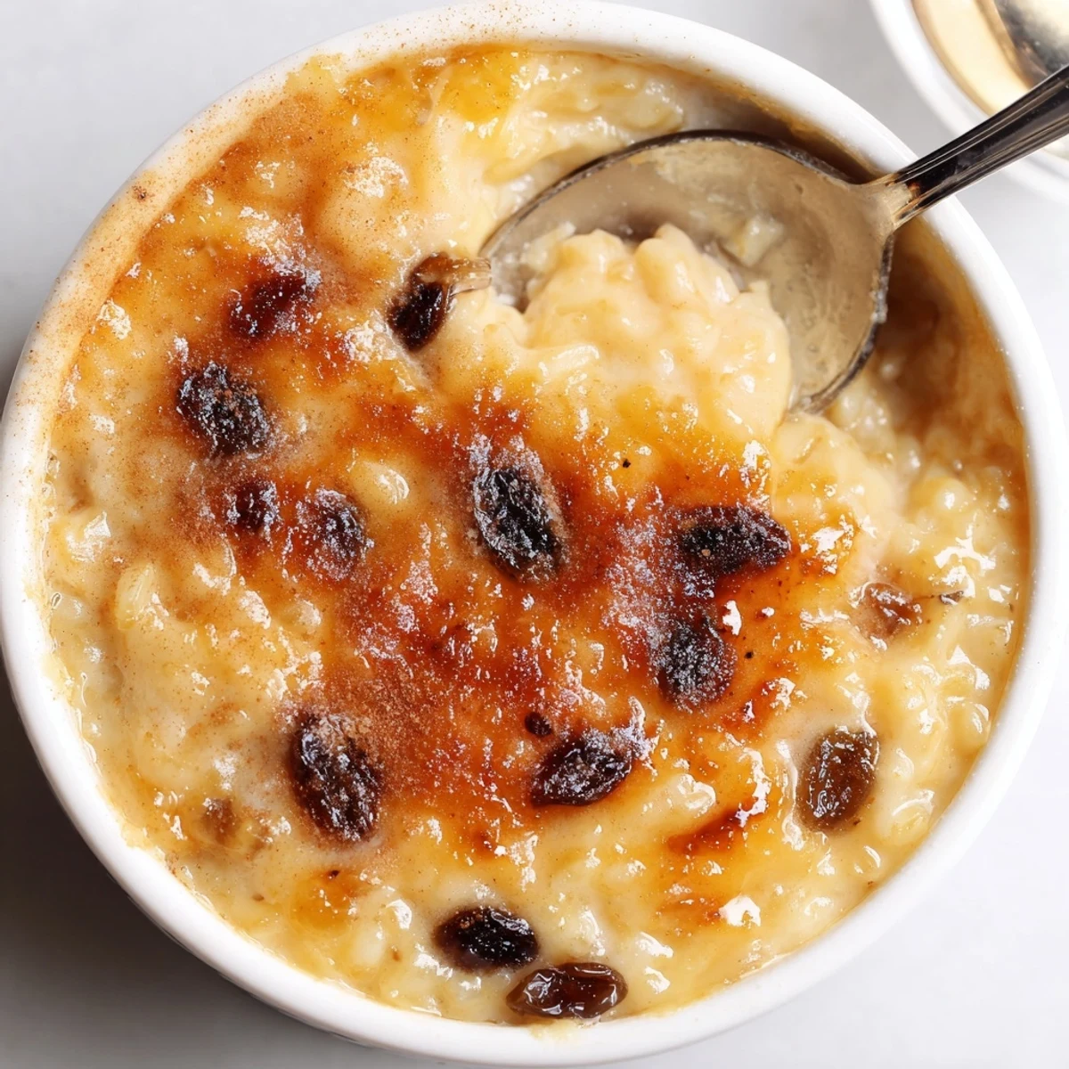 Creamy Delicious Condensed Milk Baked Rice Pudding Recipe To Try, cinnamon-sprinkled top