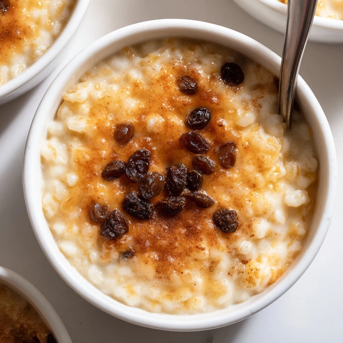 Chilled Delicious Condensed Milk Baked Rice Pudding Recipe To Try served with fresh berries