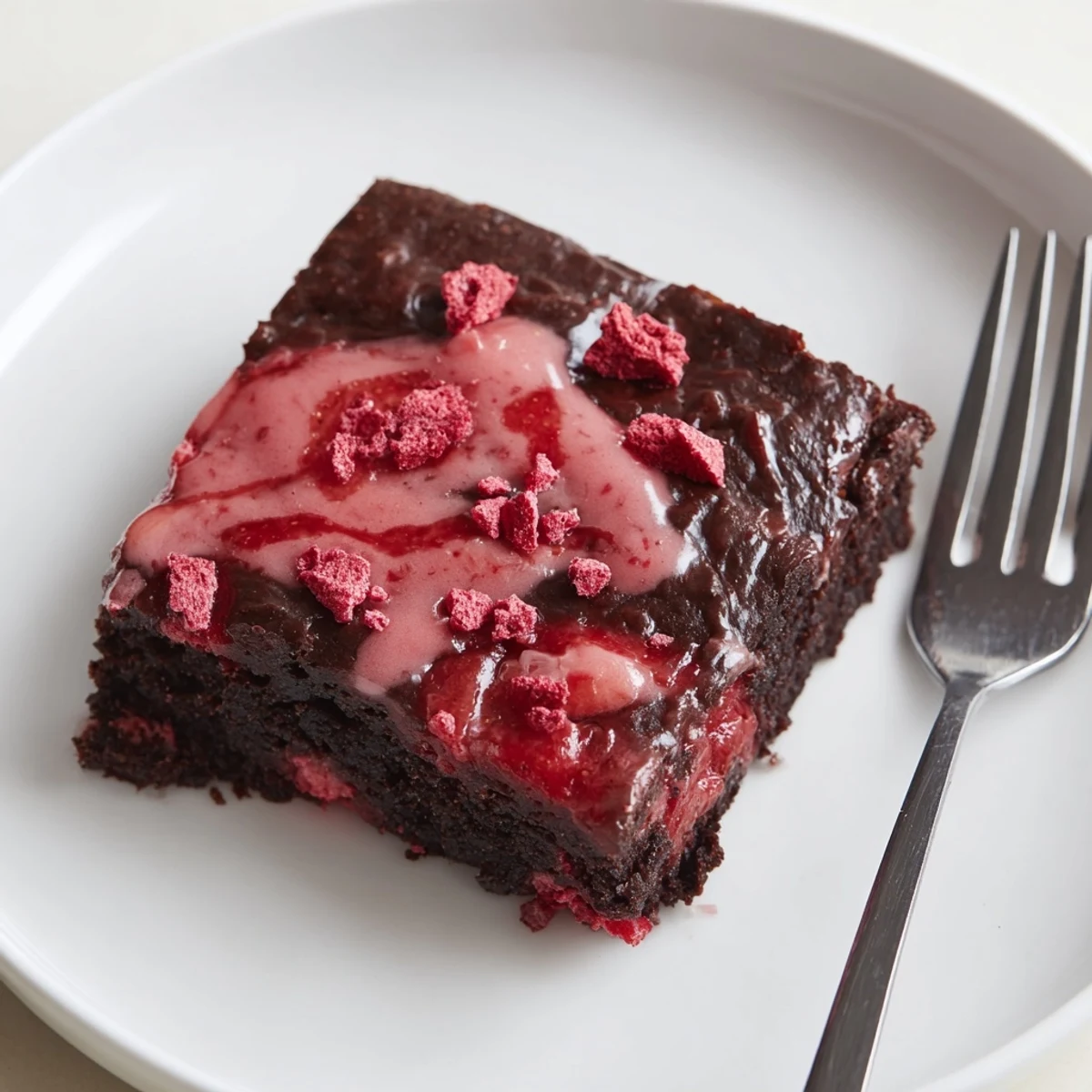Homemade Strawberry Brownies Recipe cooling on parchment, aromatic strawberry scent filling the kitchen