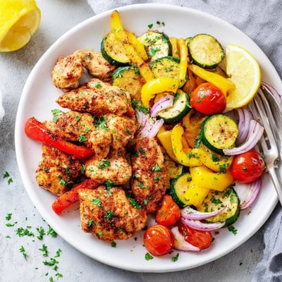 Steaming chicken foil packets recipe bursting with colorful squash and bell peppers