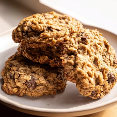 Chewy Banana Oatmeal Cookies