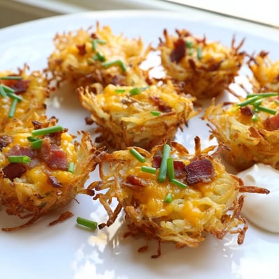 Cheesy Loaded Hashbrown Bites